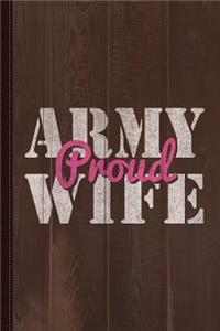 Proud Army Wife Vintage Journal Notebook