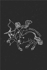 Sagittarius Zodiac Lined Notebook Journal