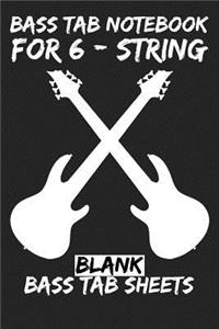 Bass Tab Notebook for 6-String