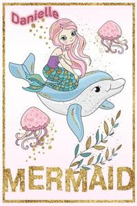 Danielle Mermaid: Wide Ruled Composition Book Diary Lined Journal