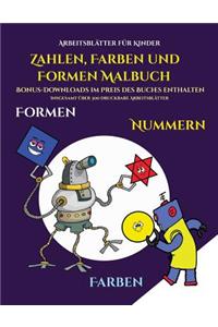 Arbeitsblätter für Kinder (Zahlen, Farben und Formen)