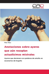 Anotaciones sobre ayeres que aún resoplan actualísimos mistrales