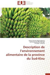 Description de L Environnement Alimentaire de la Province Du Sud-Kivu