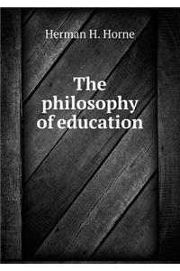 The Philosophy of Education