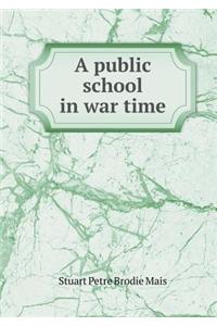 A public school in war time