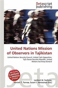 United Nations Mission of Observers in Tajikistan