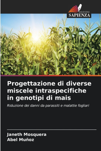 Progettazione di diverse miscele intraspecifiche in genotipi di mais