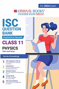 Oswaal ISC Question Bank Class 11 Physics Book (2024 Exam)