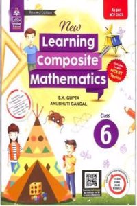 Learning Composite Mathematics Textbook for Class 6, Educational Book with QR Code 2025