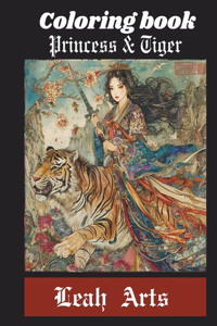 Coloring Book of Princesses and Tigers