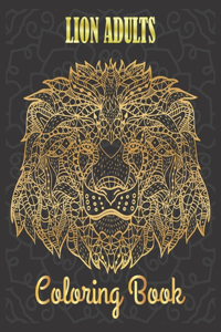 Lion Adults Coloring Book