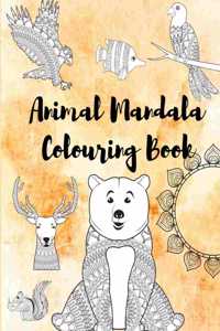 Animal Mandala Colouring Book