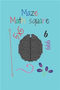 Maze and math square