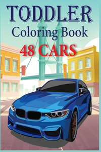 Toddler Coloring Book 48 Cars