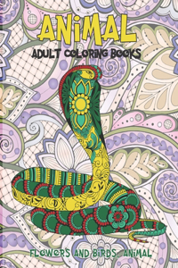 Adult Coloring Books Flowers and Birds, Animal