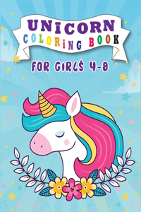 Unicorn Coloring Book for Girls 4-8