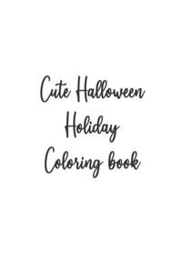 Cute Halloween Holiday Coloring book