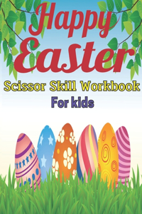 Happy Easter scissor skill workbook for kids