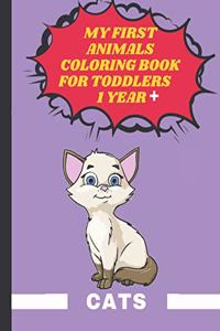 My First Animals Coloring Book for Toddlers 1 year