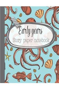 Early years story paper notebook