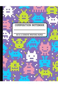 Composition Notebook Cursive Writing Paper