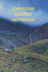 Christian Quotes Notebook