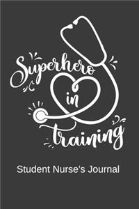 Superhero in Training Student Nurse's Journal
