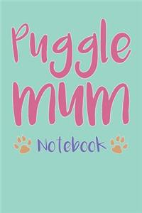 Puggle Mum Composition Notebook of Pug Beagle Dog Mum Journal