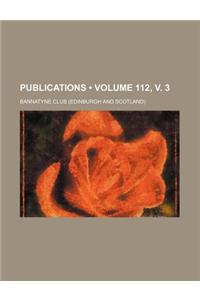 Publications (Volume 112, V. 3)