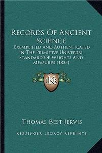 Records Of Ancient Science