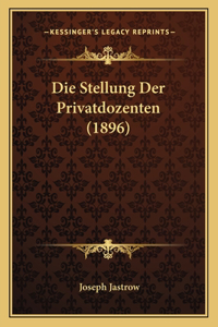 Stellung Der Privatdozenten (1896)