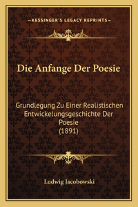 Die Anfange Der Poesie
