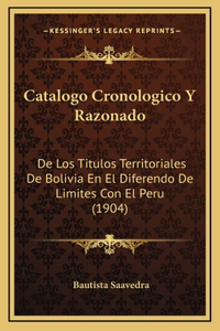 Catalogo Cronologico Y Razonado