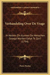 Verhandeling Over De Vrage