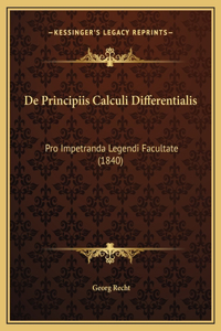 De Principiis Calculi Differentialis