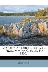 Statutes at Large ...