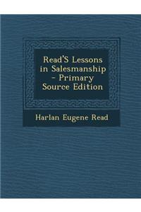 Read's Lessons in Salesmanship