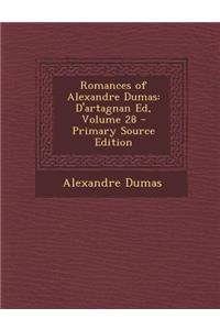 Romances of Alexandre Dumas