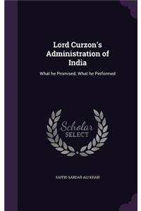 Lord Curzon's Administration of India