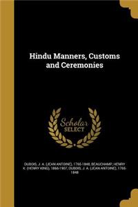 Hindu Manners, Customs and Ceremonies