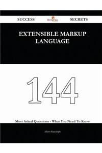 Extensible Markup Language 144 Success Secrets - 144 Most Asked Questions on Extensible Markup Language - What You Need to Know