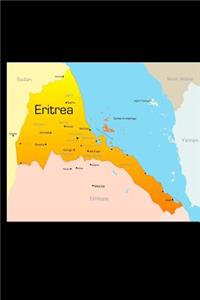 Map of Eritrea Journal: 150 Page Lined Notebook/Diary