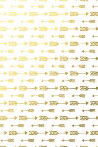 Faux Gold Foil Arrows Notebook