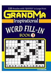 GRANDMA Inspirational WORD FILL-IN Book