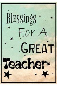 Blessings for a Great Teacher