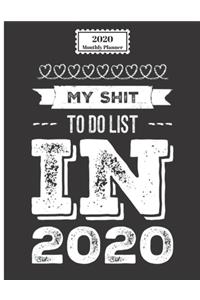 2020 Monthly Planner