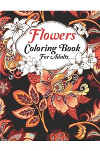 Flowers Coloring Book For Adults
