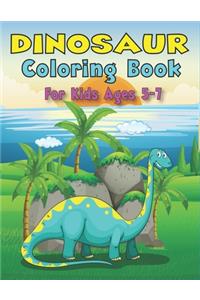 Dinosaur Coloring Book for Kids Ages 5-7