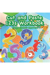 Cut and Paste 123s Workbook Toddler-Grade K - Ages 1 to 6