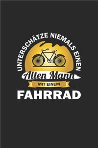 Unterschätze niemals einen alten Mann mit einem Fahrrad